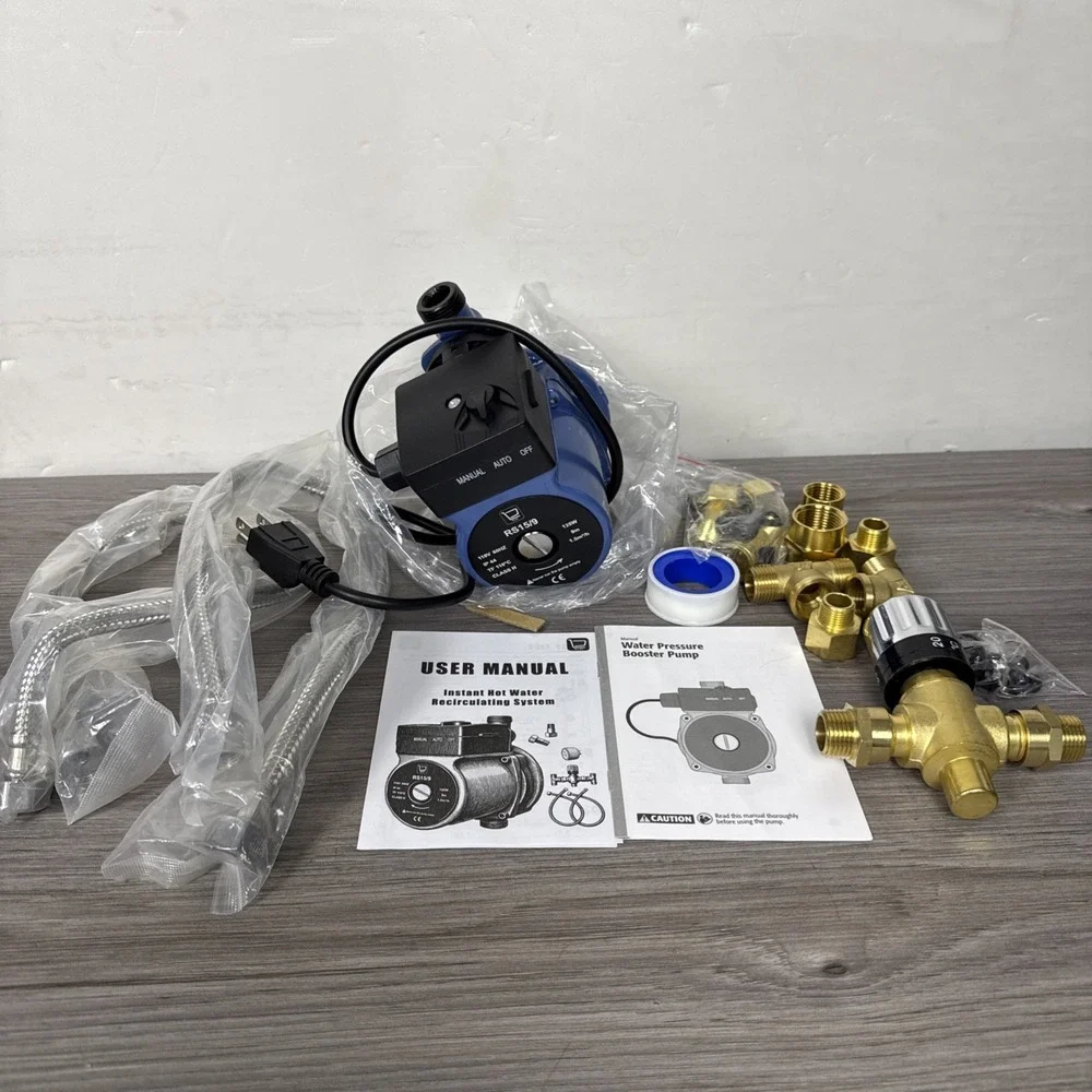 DILIGUALA Instant Hot Water Recirculating Pump Kit for Tank Water Heater